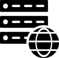 World internet server connection icon. vector