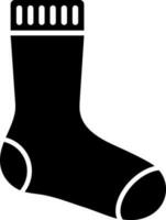 Illustration of socks glyph icon. vector