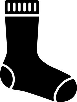 Illustration of socks glyph icon.
