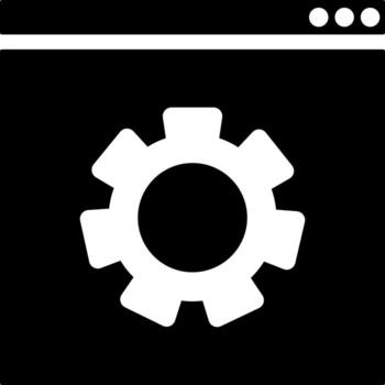 ajuste web página o navegador preparar icono. vector