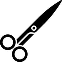 Scissors glyph icon in flat style. vector