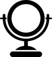 Mirror icon in Black and White color. vector