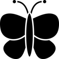 vector ilustración de mariposa en negro y blanco color.