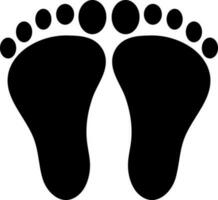 Baby footprint sign or symbol. vector