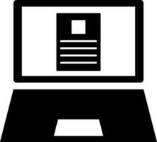 vector ilustración de ordenador portátil icono o símbolo.