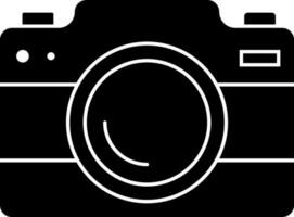 Flat style digital camera icon. vector