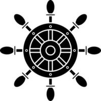 Helm icon or symbol in Black and White color. vector