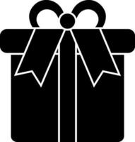 Vector illustration of gift box icon.