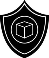 Flat style crypto server security icon. vector