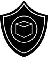 Flat style crypto server security icon. vector