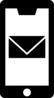 Online mailing or email icon in flat style. vector