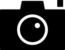 Illustration of digital camera icon. vector