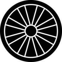 Lemon slice icon in flat style. vector