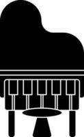 piano icono o símbolo en plano estilo. vector