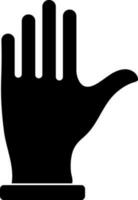 Flat style glove icon or symbol. vector