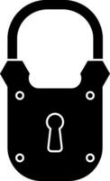 Flat style security lock icon. vector