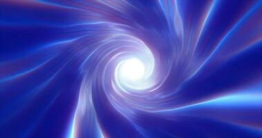 Abstract energy blue tunnel twisted swirl of cosmic hyperspace magical bright glowing futuristic hi-tech with blur and speed effect background photo