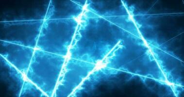 Abstract blue energy lines magical glowing background photo