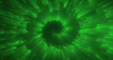 Abstract green energy magical bright glowing spiral swirl tunnel background photo