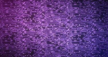 Abstract background of blue-violet computer circuit boards digital hi-tech futuristic of lines and dots photo