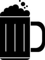 Beer mug icon or symbol in flat style. vector