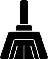 Glyph dustpan icon or symbol in flat style. vector