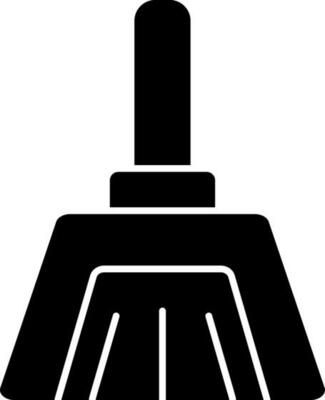 Glyph dustpan icon or symbol in flat style.
