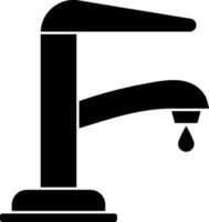 Flat style faucet icon or symbol. vector