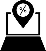 Online shopping icon with map pointer. vector