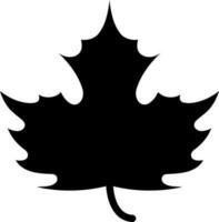 Flat style maple leaf icon. vector