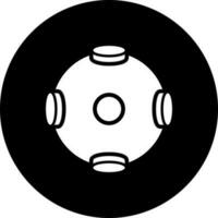 Virtual reality camera icon in Black and White color. vector
