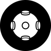 Virtual reality camera icon in Black and White color. vector