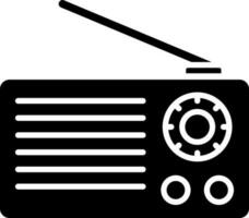 Illustration of radio icon or symbol. vector