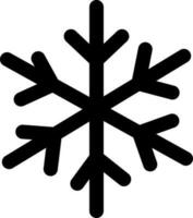 Vector illustration of snowflake icon.