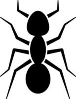 Ant icon in black color. vector