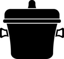 Hot pot icon or symbol in flat style. vector