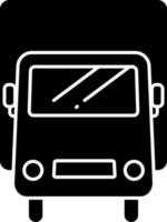 Front view of delivery truck icon or symbol. vector