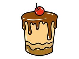 Tasty Cake Clip Art Illustration vector