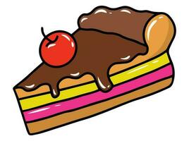 Tasty Cake Clip Art Illustration vector