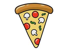 Pizza fast food clipart Illustration vector