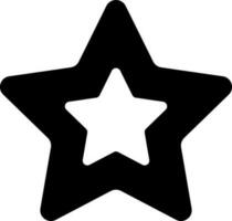 Flat style star icon or symbol. vector