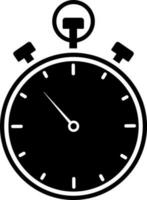 alarma reloj icono en plano estilo. vector