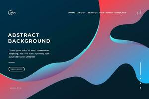 Abstract Geometric Waves UI UX Background This vibrant and dynamic backdrop features a stunning combination of abstract geometric waves. Perfect for modern and futuristic designs vector