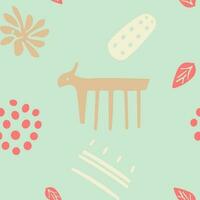 Modern Summer Scandinavian Doodle Patterns,  vector color pastel patterns are perfect for adding a touch of summer to your home decor. Use as pillow covers, wall decals, or even as a pretty pattern