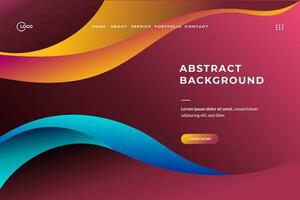 Abstract Geometric Waves UI UX Background This vibrant and dynamic backdrop features a stunning combination of abstract geometric waves. Perfect for modern and futuristic designs vector