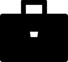 Flat style briefcase icon. vector