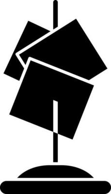 Push pin icon in Black and White color.