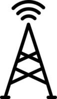 Vector illustration of signal tower icon.