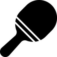 Table tennis racket icon in Black and White color. vector