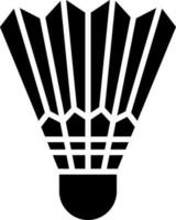 Shuttlecock icon in Black and White color. vector